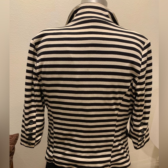 Monteau Striped Blazer Size:M - Picture 4 of 6